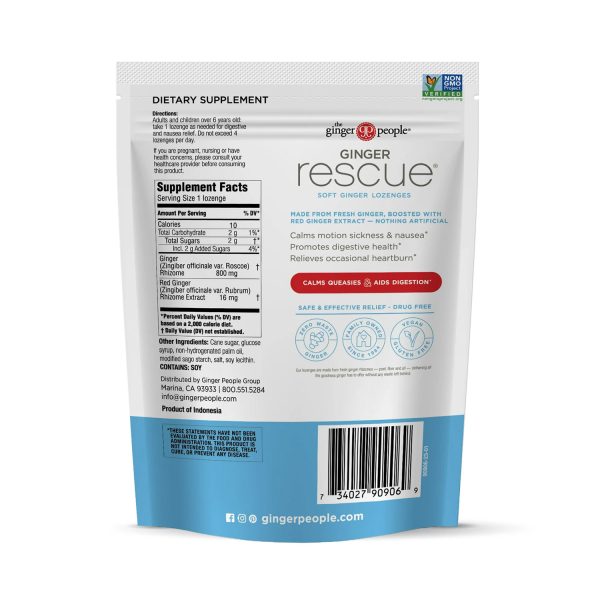 The Ginger People Ginger Rescue Soft Lozenges - Image 2