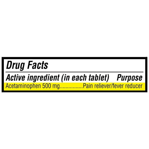 Equate Extra Strength Acetaminophen Pain Reliever Tablets - Image 3