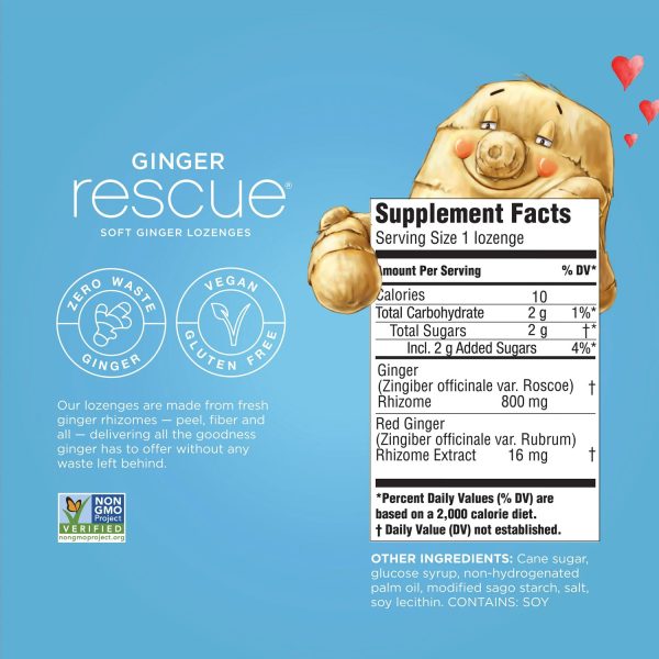 The Ginger People Ginger Rescue Soft Lozenges - Image 3